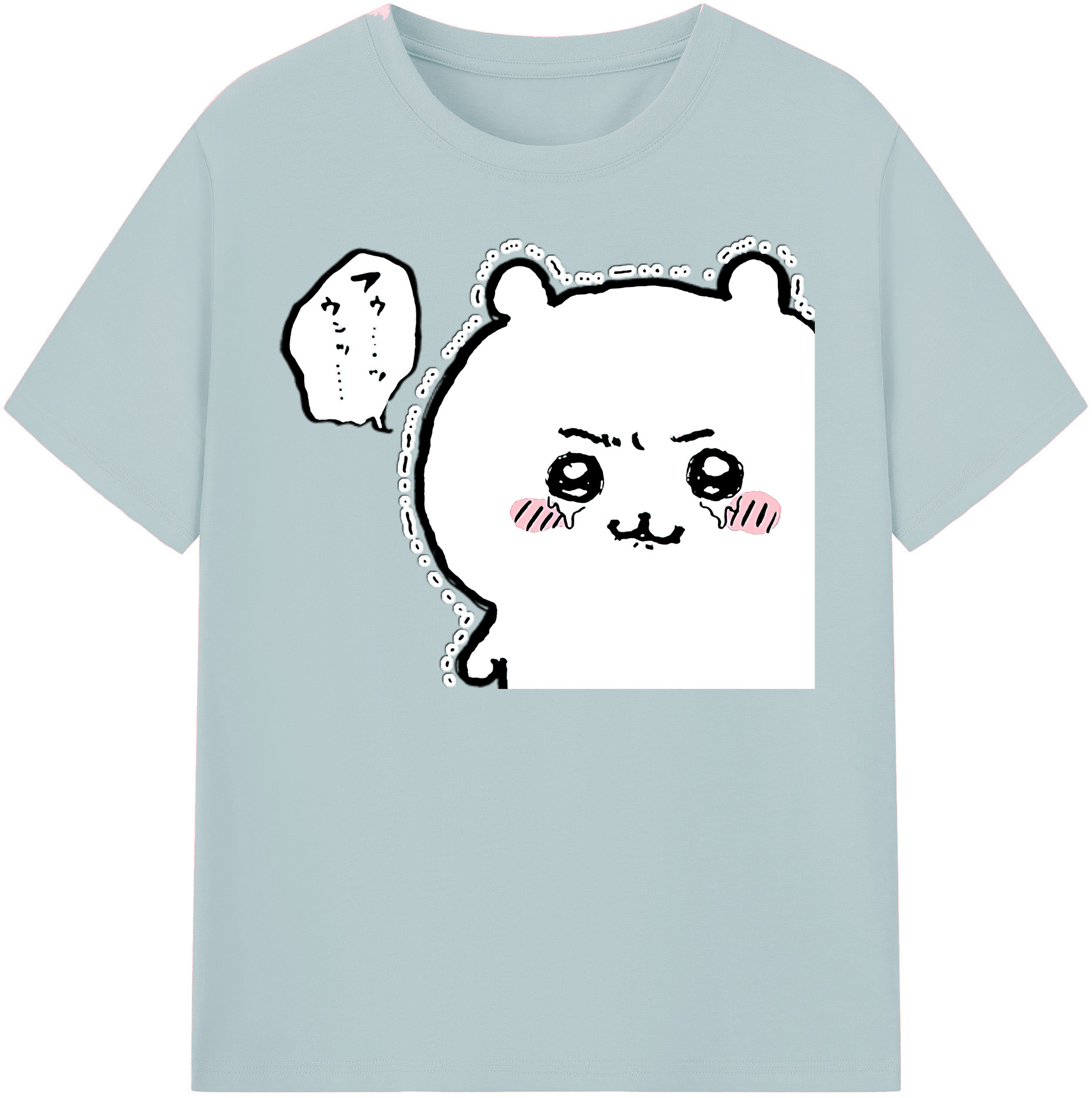 （画像用） ちいかわ ちいかわ Chii-kawa chiikawa 綿100％半袖Tシャツ（フロントプリント）